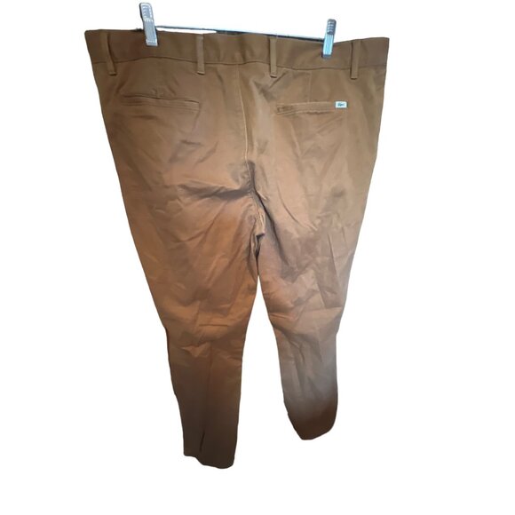 Lacoste Men's Slim Fit Chino Stretch Cotton Pants Flat Front Zip Fly Mens Sz 42/ - Picture 2 of 4